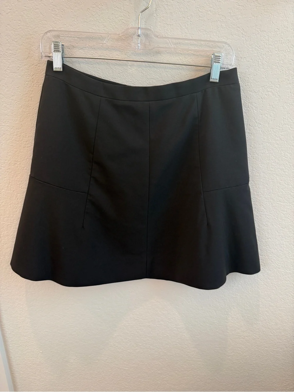 J. Crew - Like New - Black Fit & Flare A Line Mini Skirt - Size 4